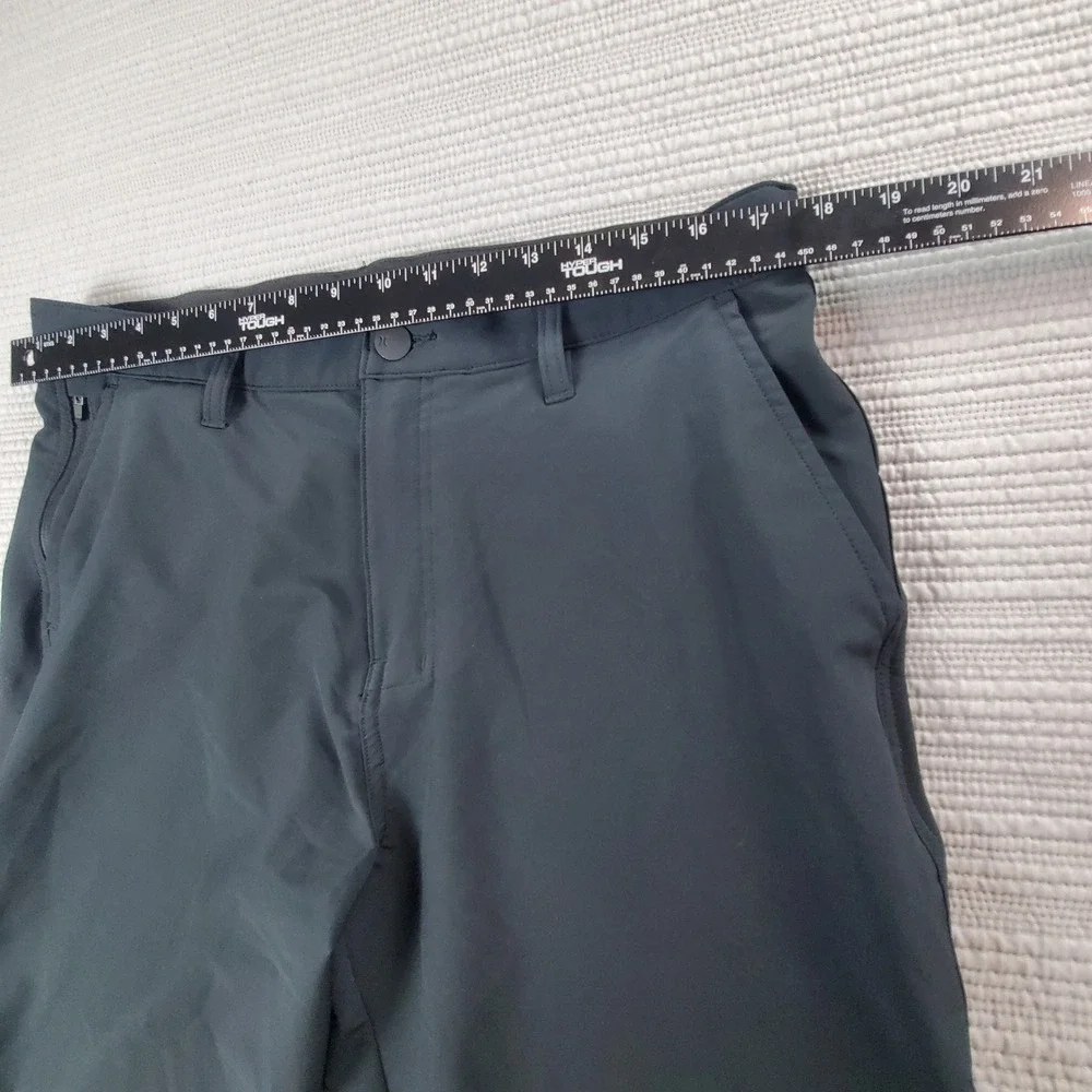 Hurley Mens Hybrid Shorts Size 34 Charcoal Gray Zipper Pockets HMS25-17550
